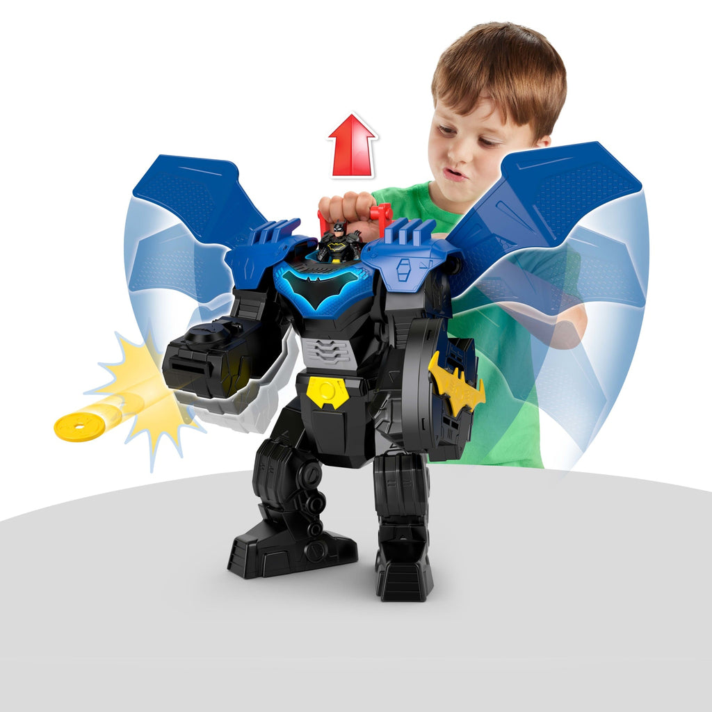 Fisher-Price Imaginext DC Super Friends Batman Flight Mech Toy With Lights, Sounds & Action Figure