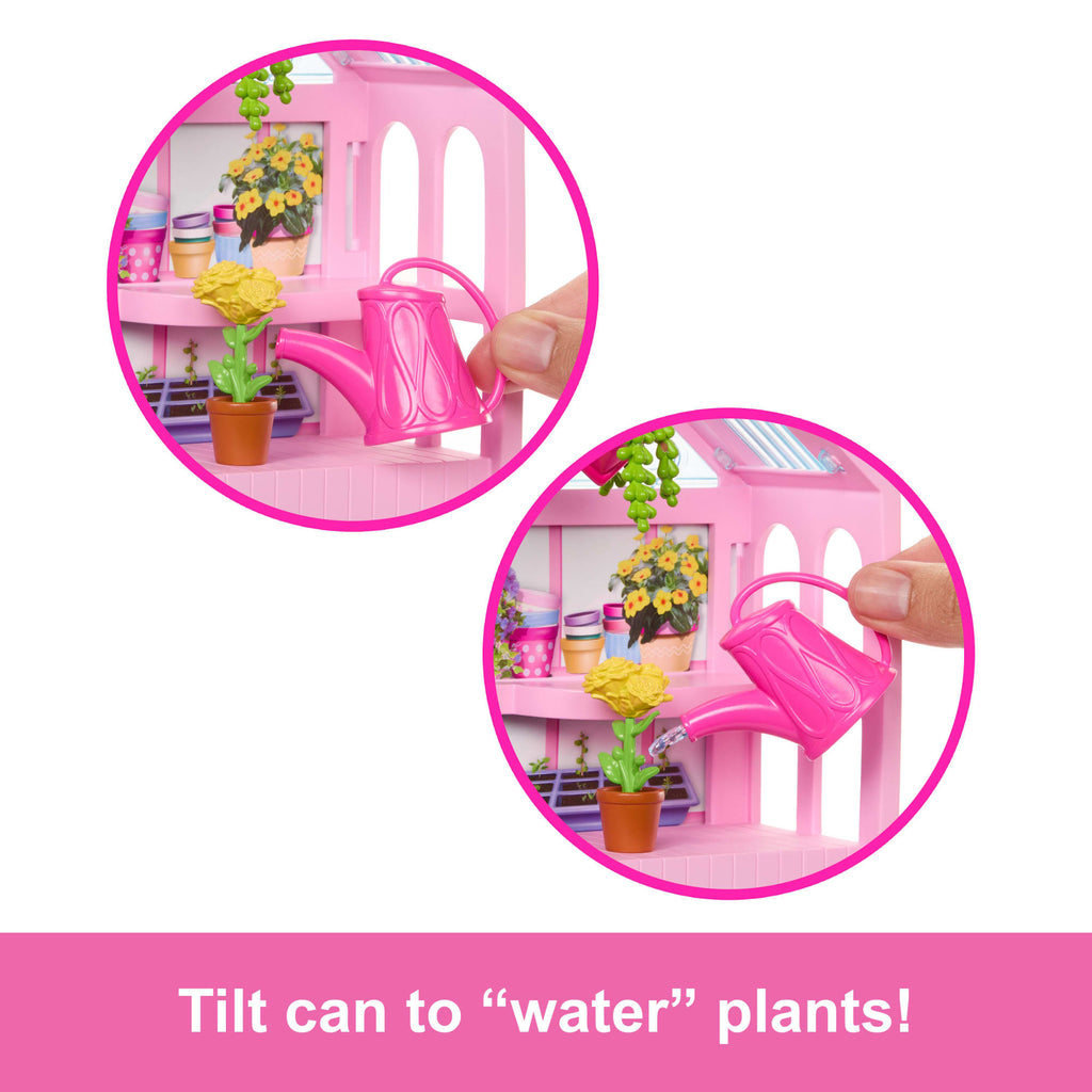 Barbie World Backyard Garden Toy Playset & 17 Accessories, Includes Shelf, Fountain, Flowers & More