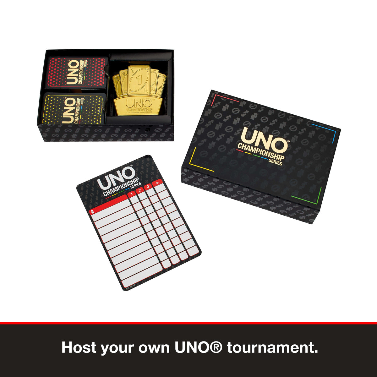 UNO Championship Series Tournament Set Card Game For Large Groups Of 6 To 20 Players