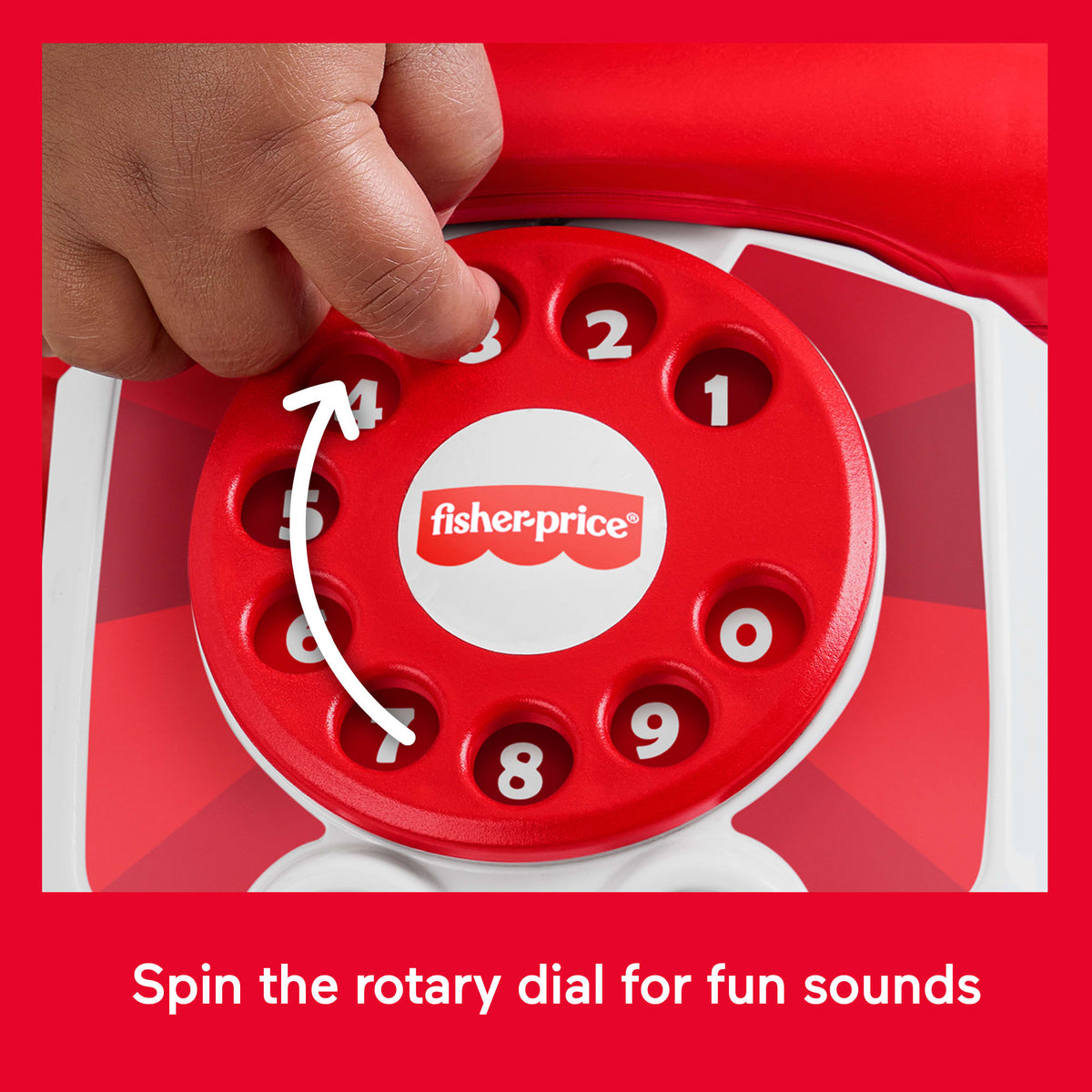 Fisher-Price Red Chatter Telephone Baby & Toddler Pull Toy, Mattel 80th Anniversary Edition