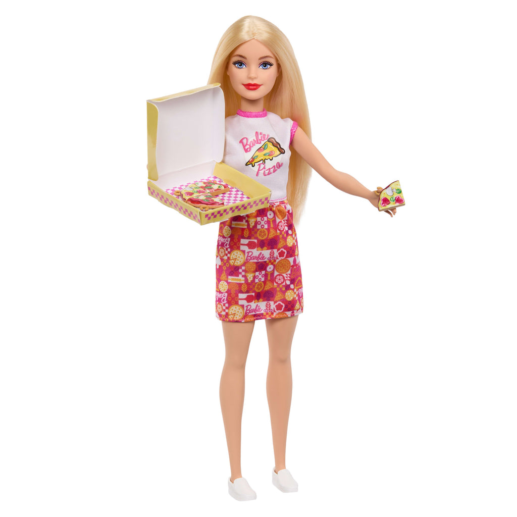 Barbie Pizza Shop Playset With Blonde Doll, Pizza Making Station, 25 Accessories
