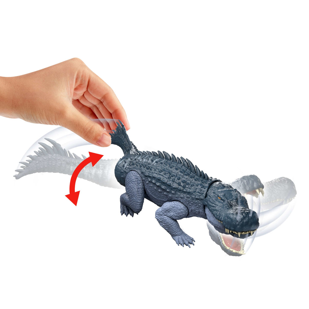 Jurassic World Dinossauro de Brinquedo Rebirth Rastreadores Gigantes Purussaurus