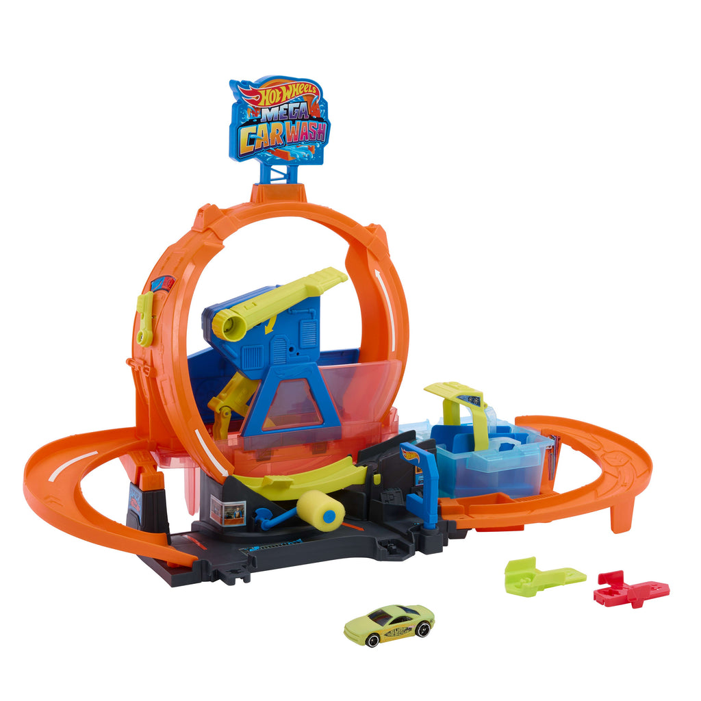 Hot Wheels City Méga Looping Station de Lavage