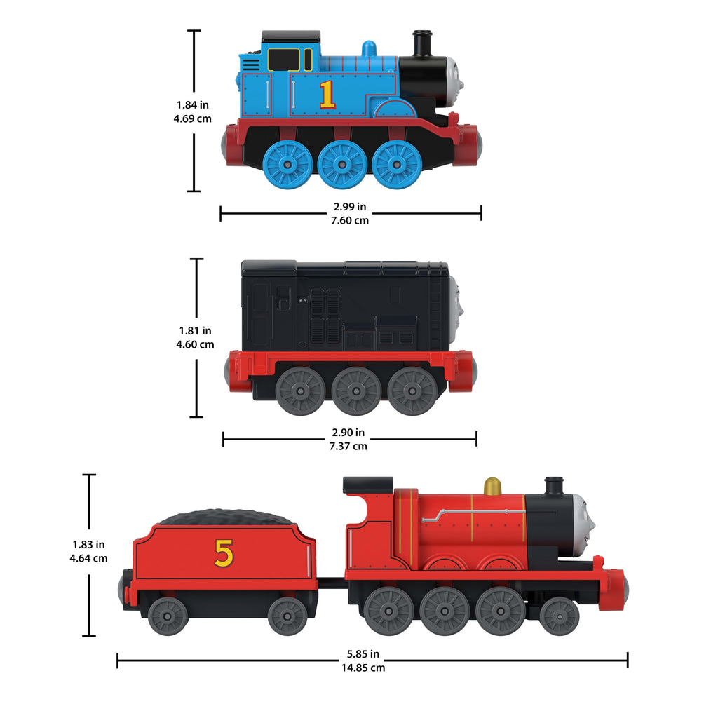 Thomas & Friends By Fisher-Price Die-Cast Toy Train Multipack