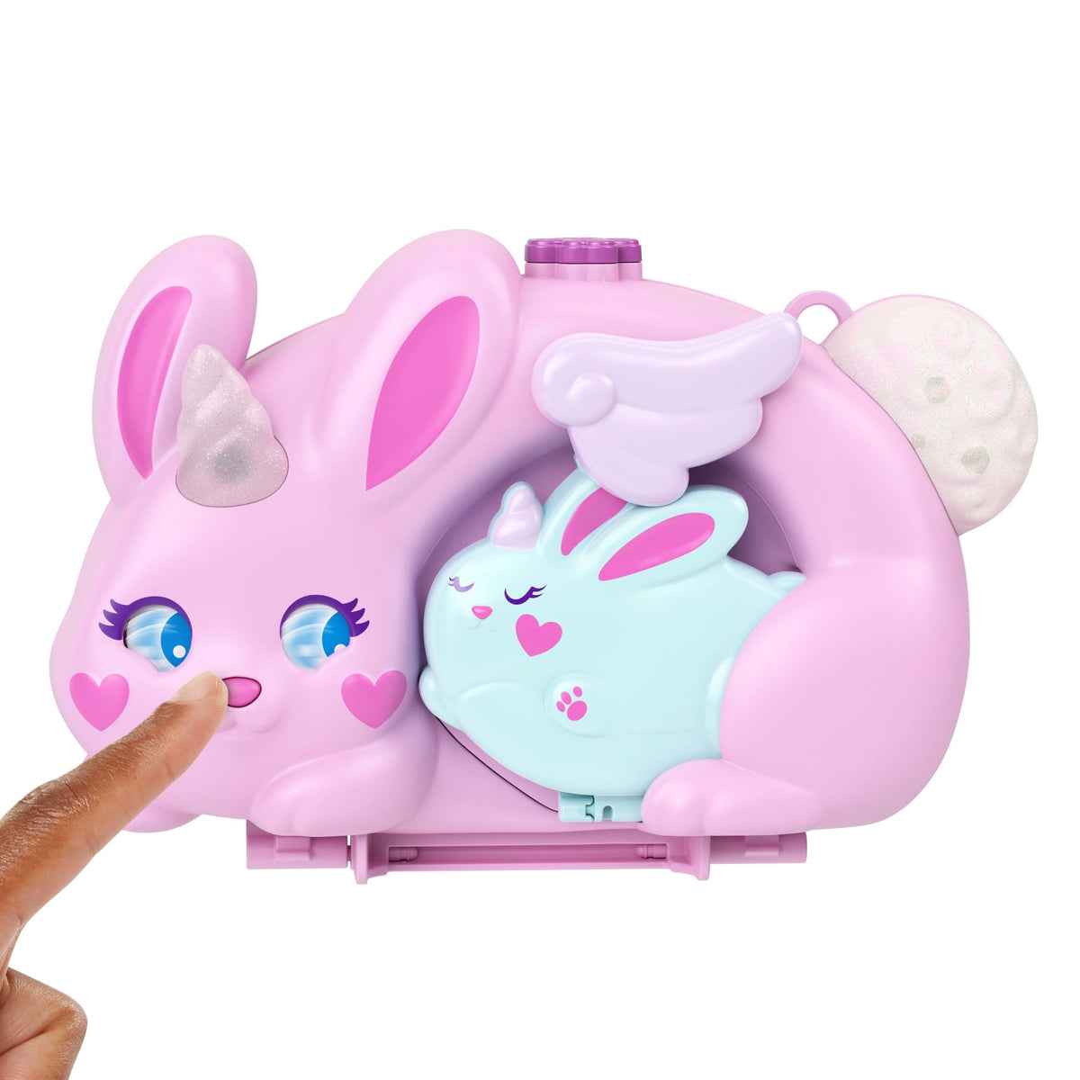 Polly Pocket Conjunto de Brinquedo Compacto Mundo Surpresa Coelhinho