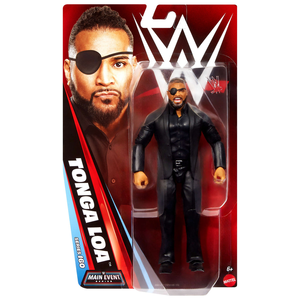 WWE Tonga Loa Action Figure, Main EVent Series #160, 6-inch Collectible With Articulation