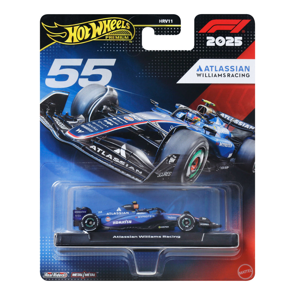 Hot Wheels Collector Veículo de Coleção Equipe Williams Racing Formula 1 Carlos Sainz
