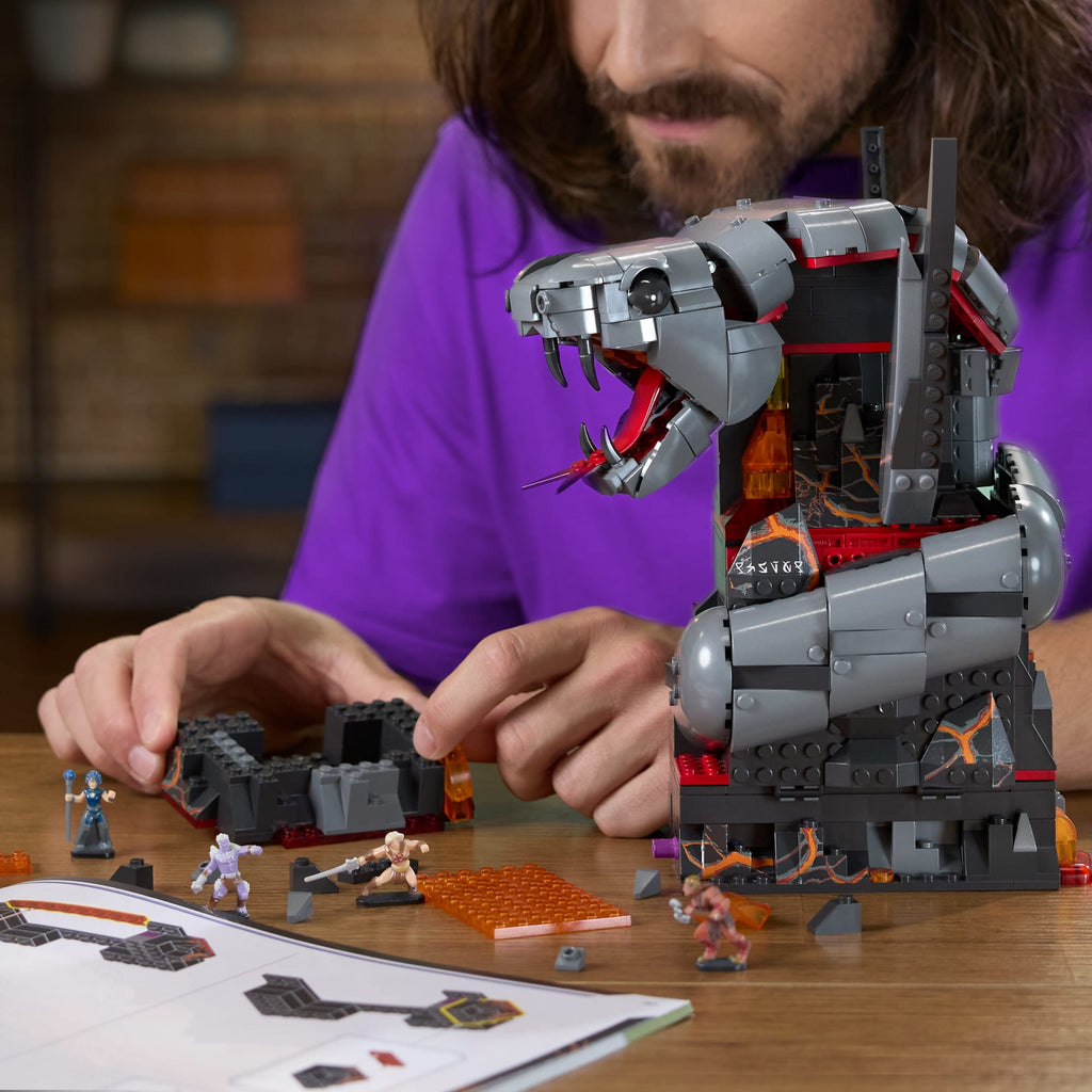 Coffret de Construction Le Combat de La Montagne du Serpent Mattel Brick Shop