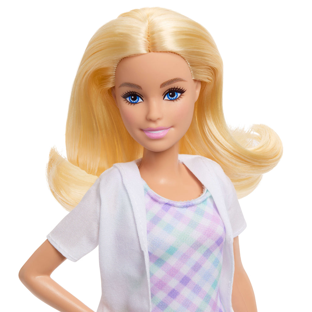 Barbie Careers Dentist Playset With Blonde Fashion Doll, Small Doll, Examination Chair & Accessories