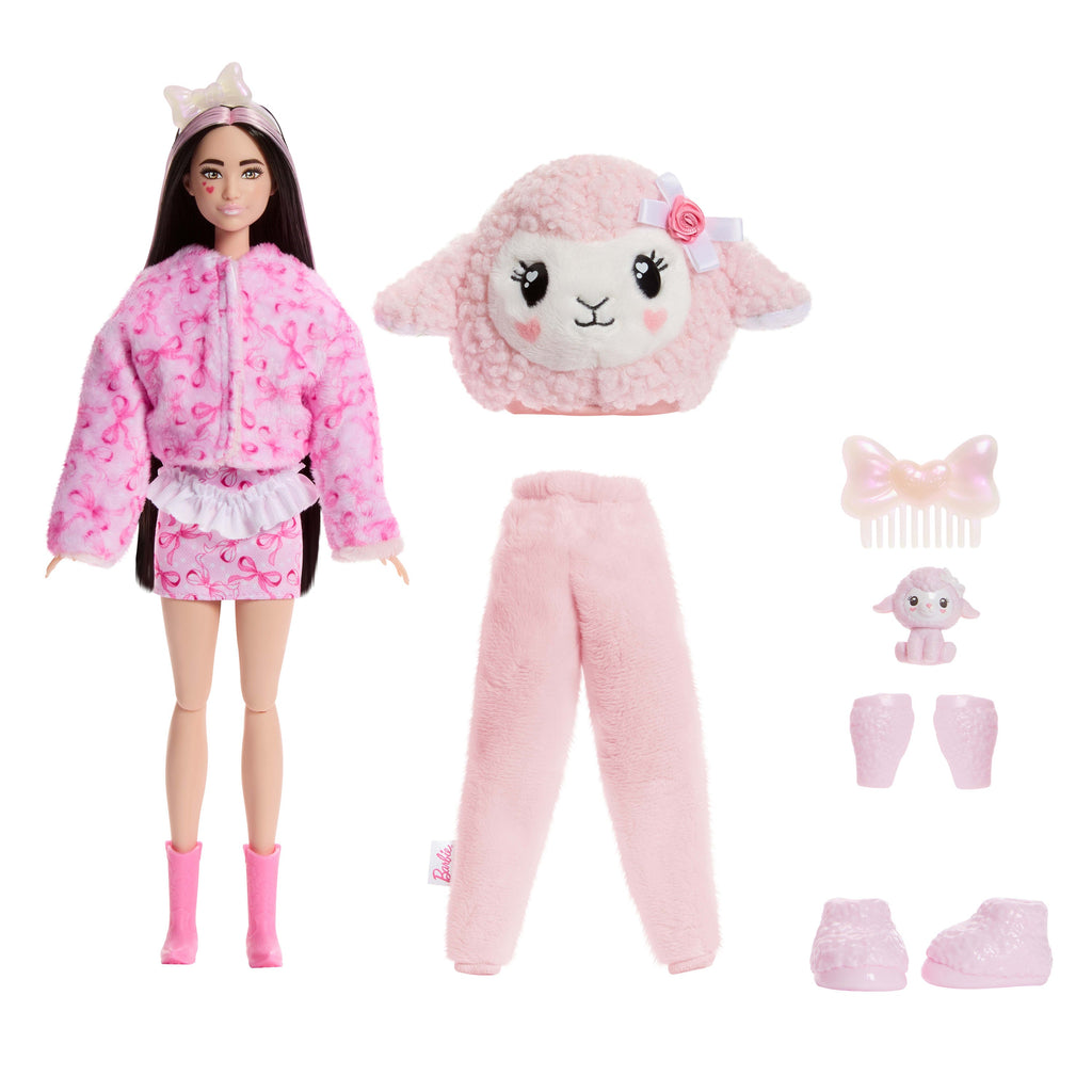 Barbie Cutie Reveal Boneca Cordeiro Rosa