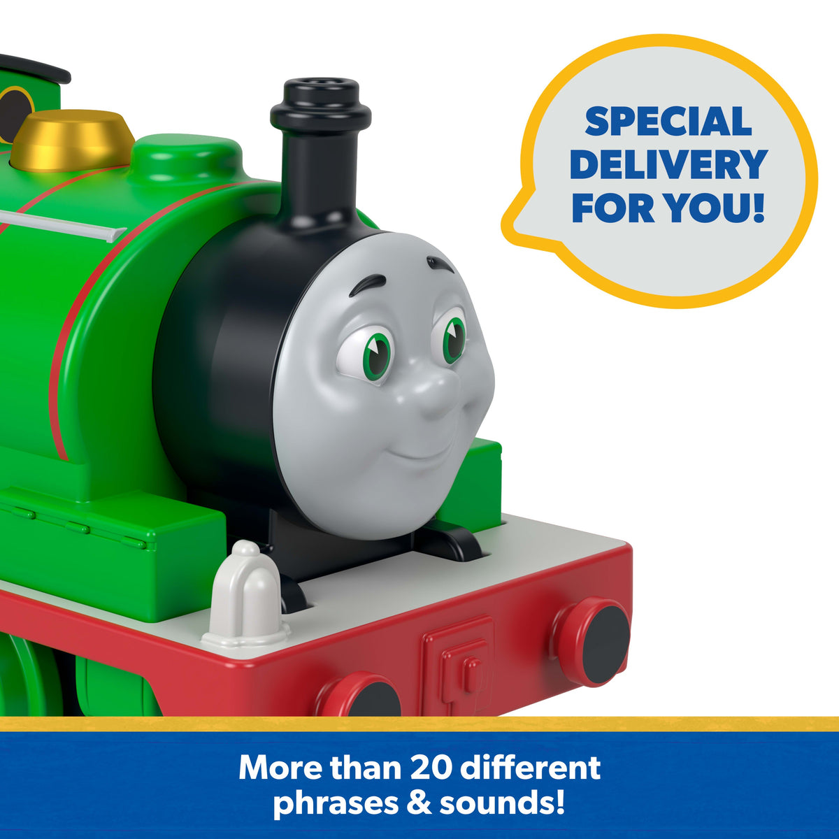 Thomas & Friends By Fisher-Price, Toy Percy Train Engine With Sound Effects, Battery-Powered