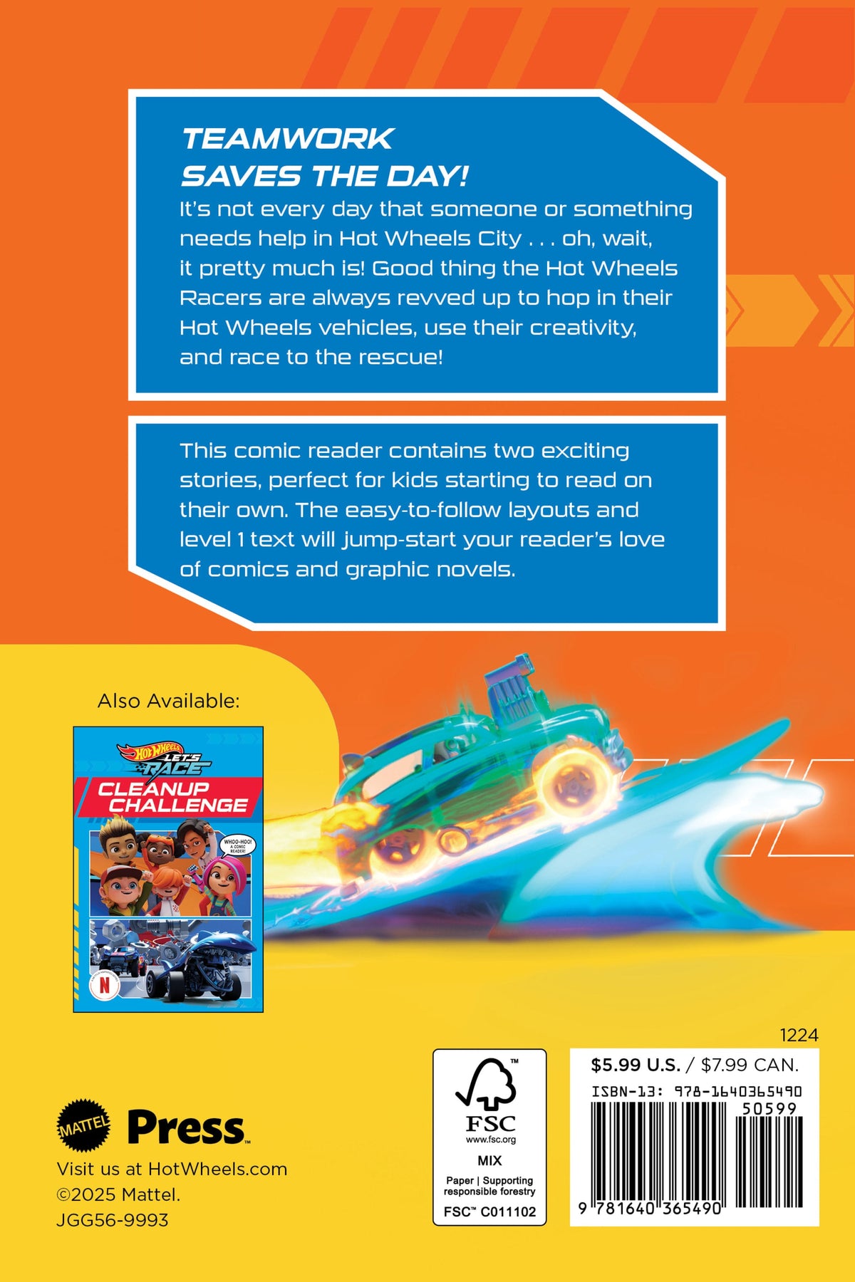 Hot Wheels Let's Race: Racers To The Rescue (Comic Reader)