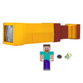 Coffret Avec Longue Vue à Pixels Minecraft et Figurine Articulée de Steve