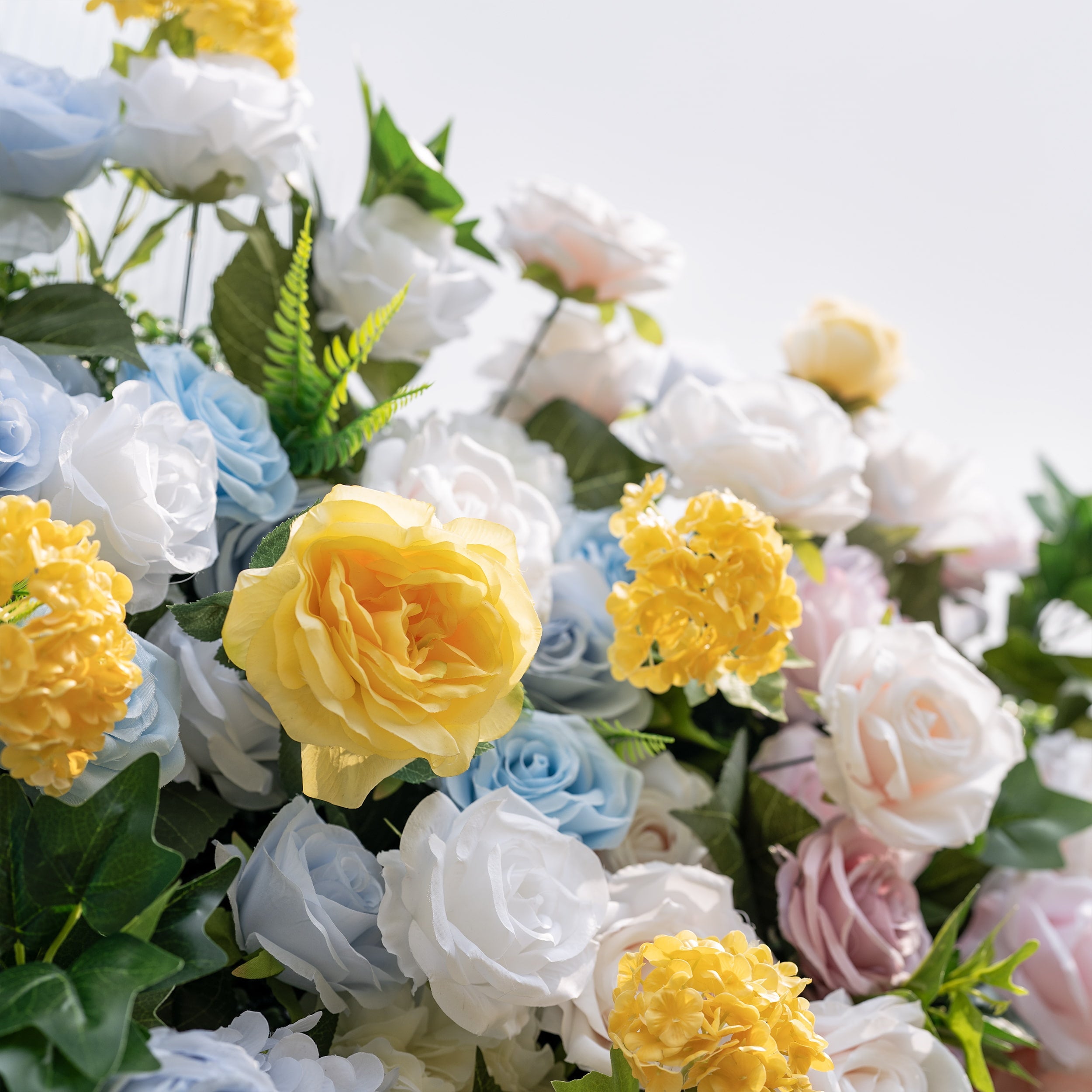 Valar Flowers Rainbow Gradient Bloom Mix Rose Flower Wall Backdrop - VF-830
