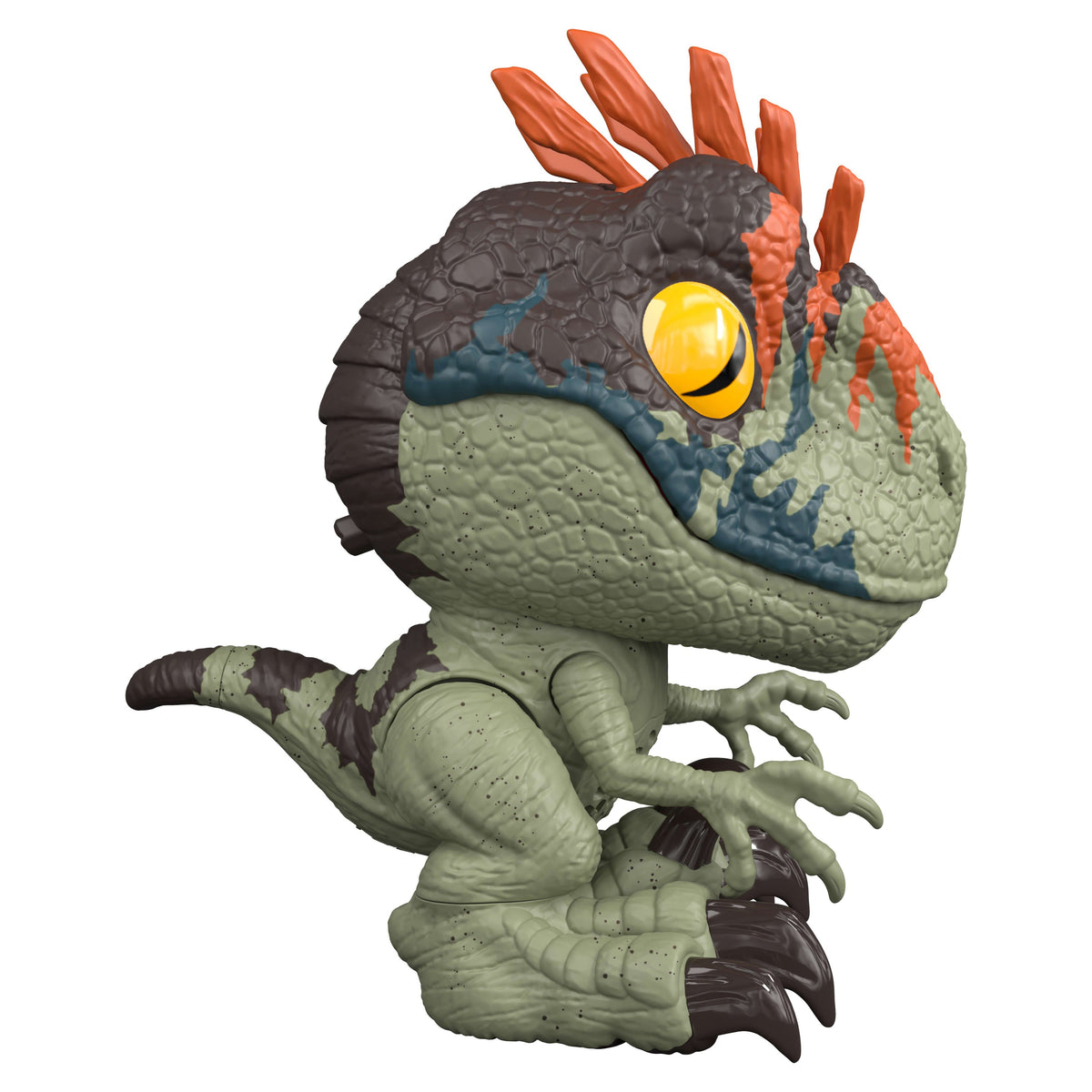 Jurassic World Fierce Feeder Velociraptor Dinosaur With Swallow And Spit Interactive Feature