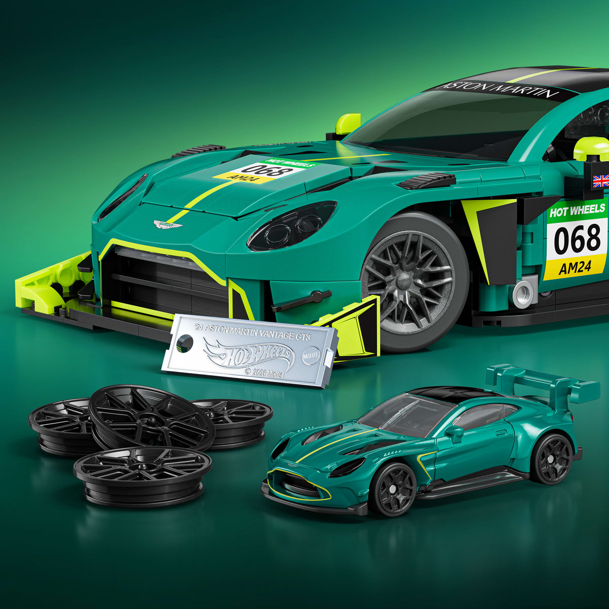 Mattel Brick Shop Mattel Brick Shop Jogo de Construção '24 Aston Martin Vantage GT3