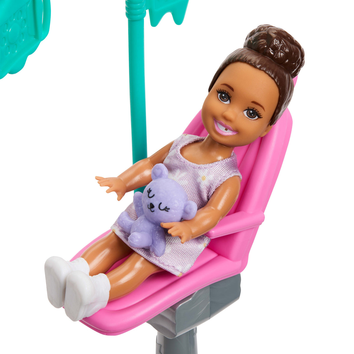 Barbie Careers Dentist Playset With Blonde Fashion Doll, Small Doll, Examination Chair & Accessories