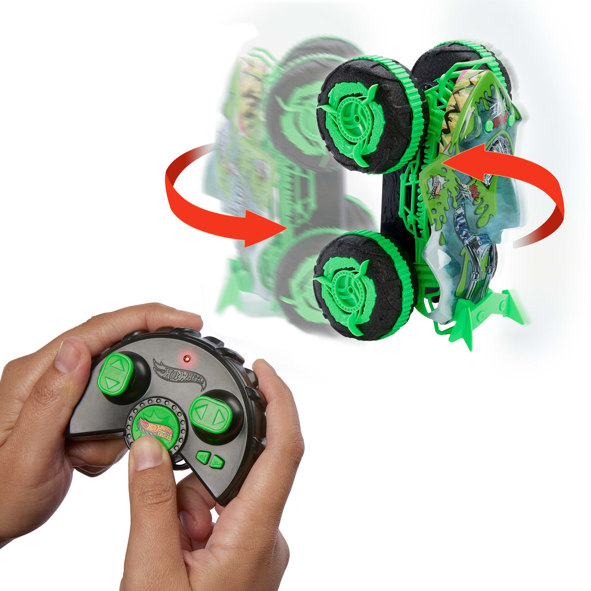 Hot Wheels Monster Trucks All-Terrain Great Bite RC, Remote-Control Toy