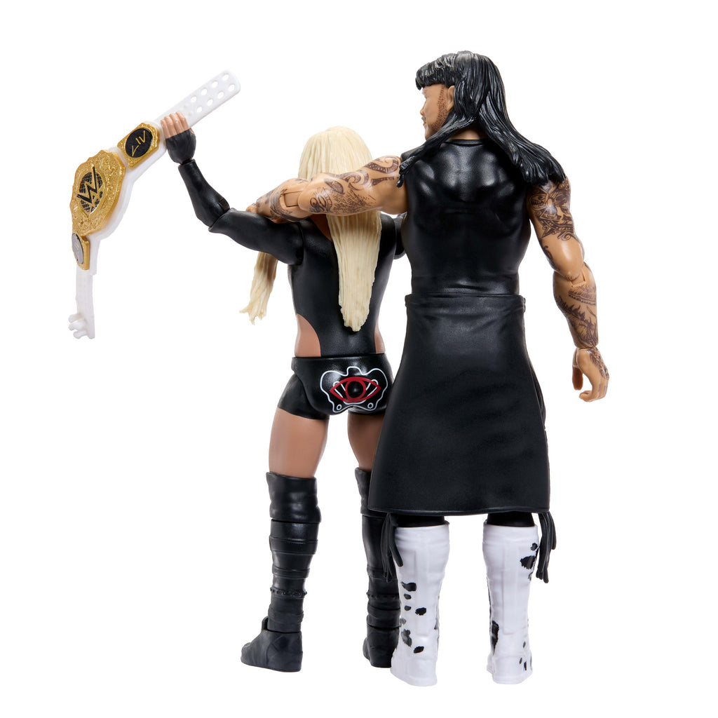 WWE Main EVent Showdown “Dirty” Dominik Mysterio & Liv Morgan Action Figures Set, Series #25, 6-inch