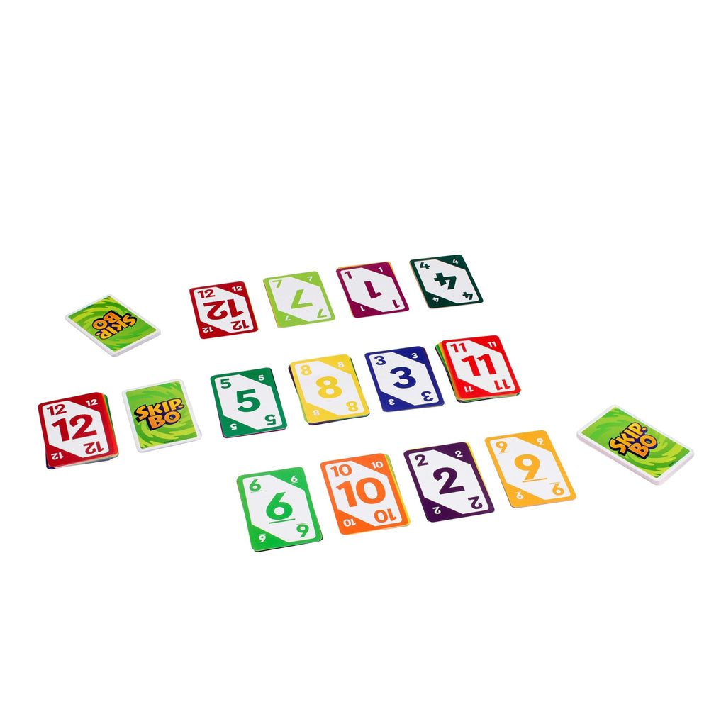 Skip-Bo Card Game For Kids, Adults & Families, Color Blind Accessible Deck For 2 To 6 Players