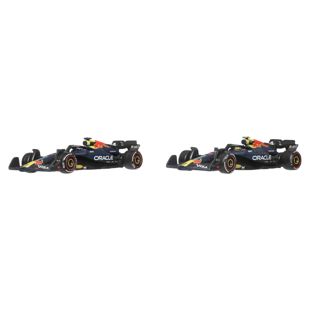 Hot Wheels Premium Formula 1 2-Pack Of Toy Cars, Oracle Red Bull Racing: Verstappen & Tsunoda