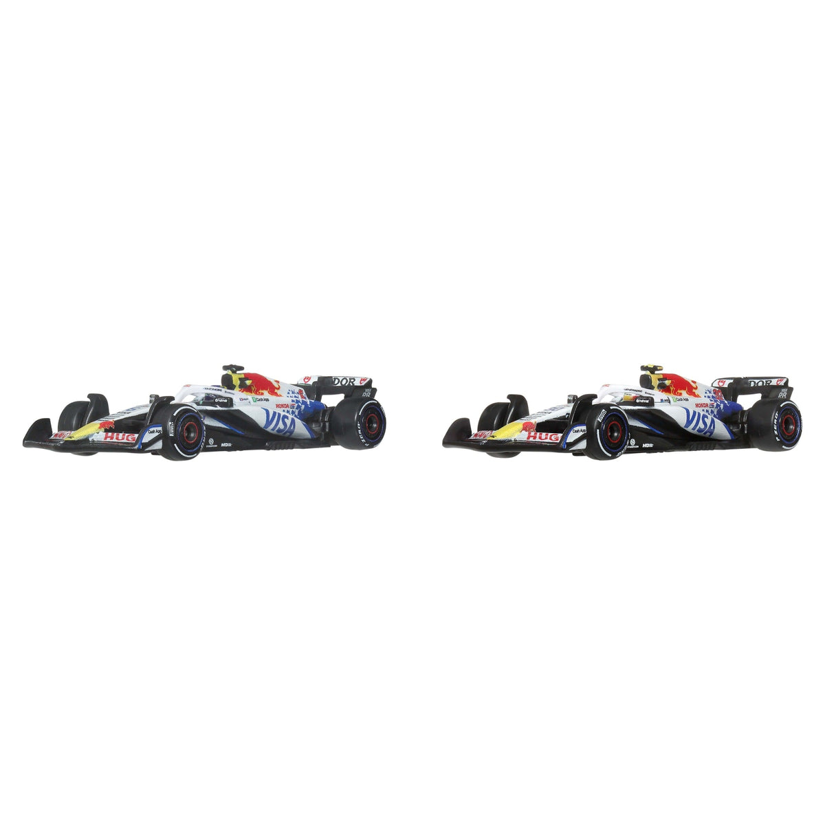 Hot Wheels Premium Visa Cash App Racing Bulls Formula One Team 2-Pack With Lawson & Hadjar Racecars
