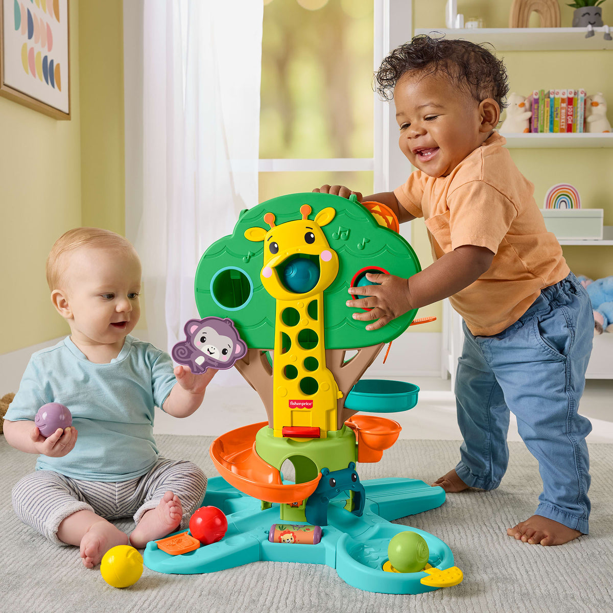 Fisher-Price Infant-Learning Juguete para Bebés Arbol de Actividades 2 en 1