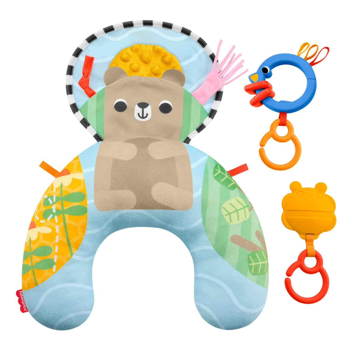 Fisher-Price-Coussin Sensoriel Jeu à Plat Ventre-Coussin D’Appui Pour Bébé