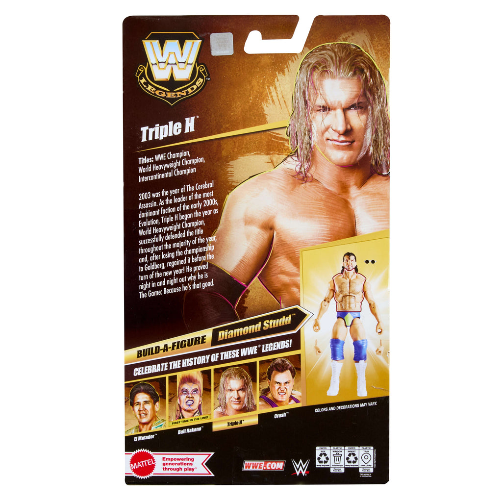 WWE Elite Legends Triple H Action Figure & Accessories, Series 31 6-Inch Set