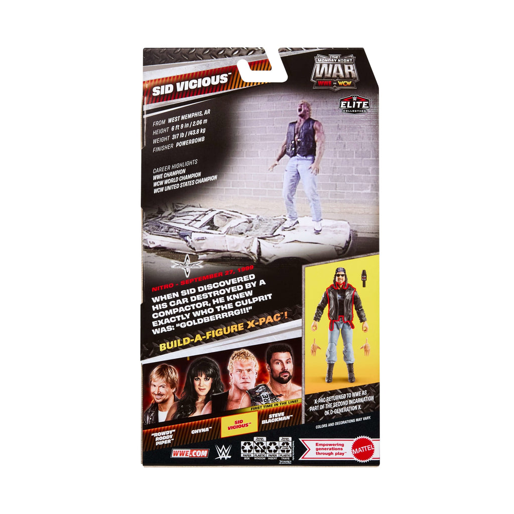 WWE Monday Night War Elite Collection Sid Vicious Action Figure & Accessories 6-Inch Collectible Set