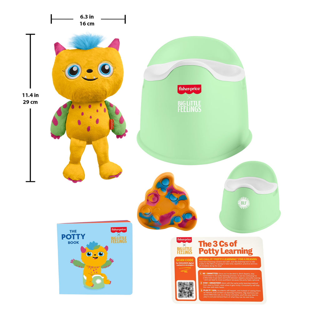 Fisher-Price Big Little Feelings Potty Training Play Kit, Set Of Learning Toys & Tips For Toddlers & Kids