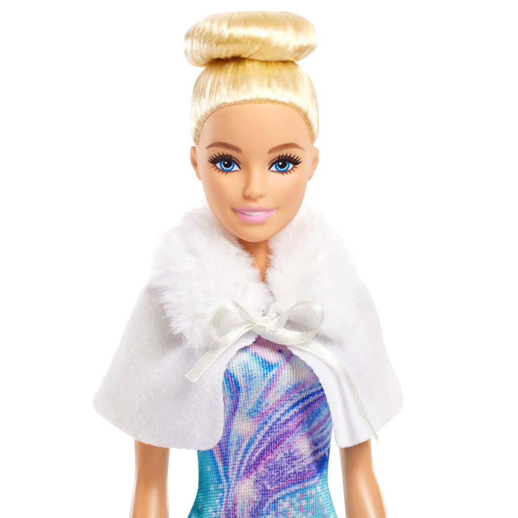 Barbie Ice Skating Doll With Spinning Platform And 5 Themed Accessories