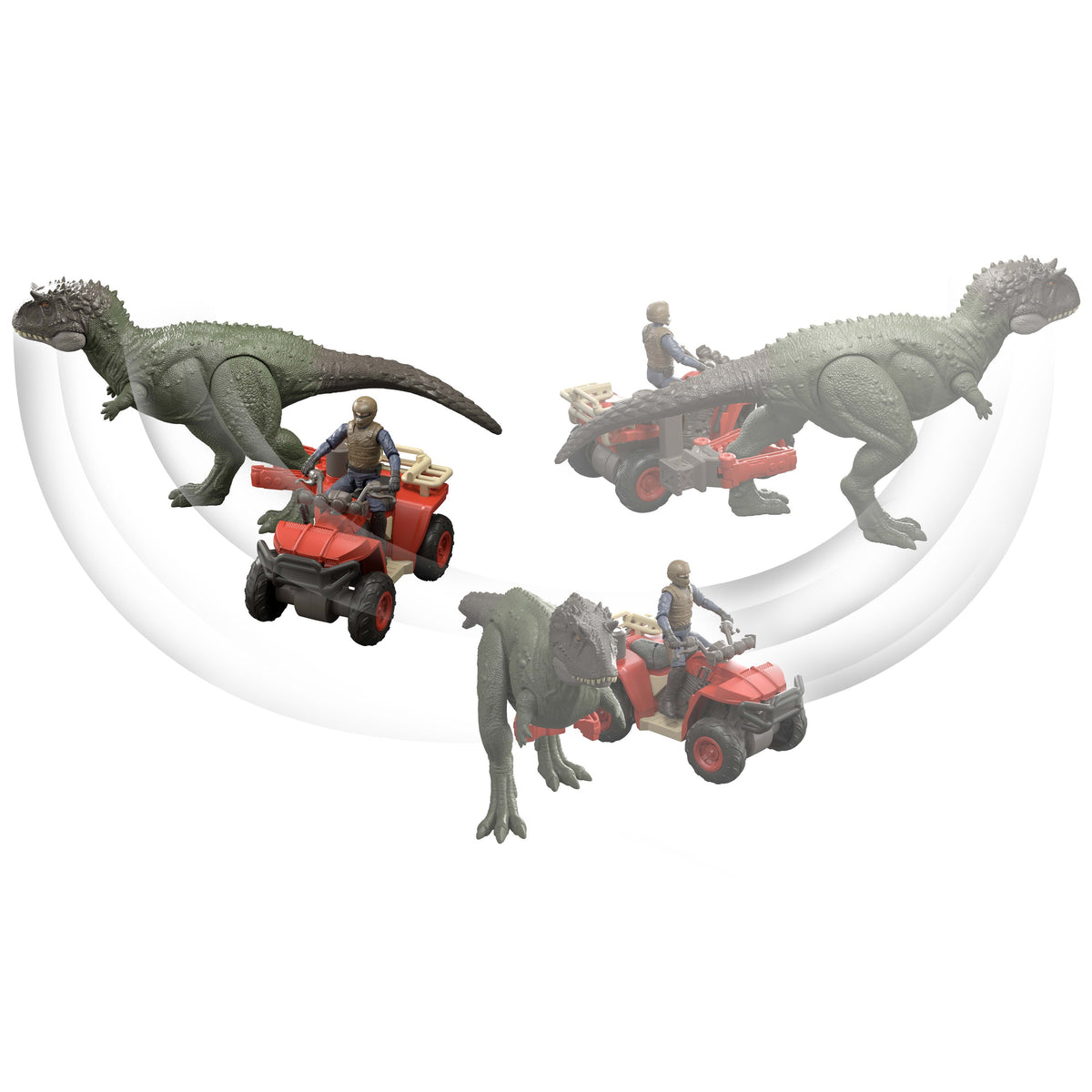 Jurassic World Capture Claw ATV Pack, Vehicle With Features, Human & Dinosaur Action Figures