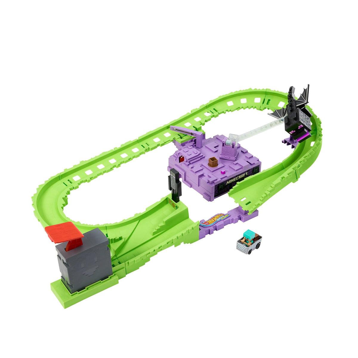 Hot Wheels RacerVerse Pista de Juguete Minecraft