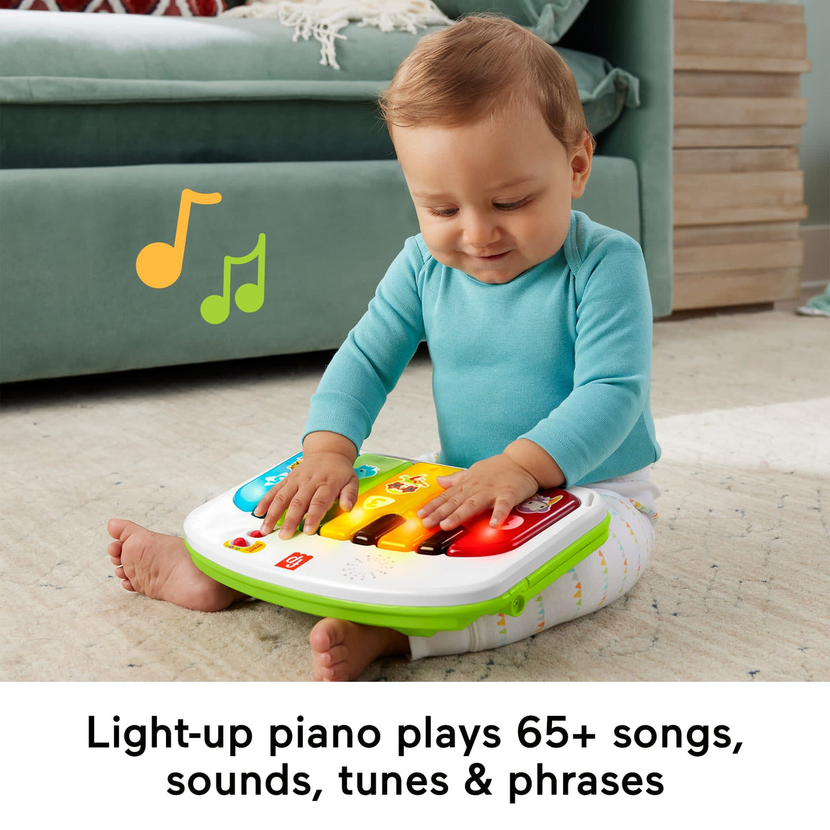 Fisher-Price Kick & Play Deluxe Sit-Me-Up Seat Portable Chair & Learning Toy For Baby & Toddler