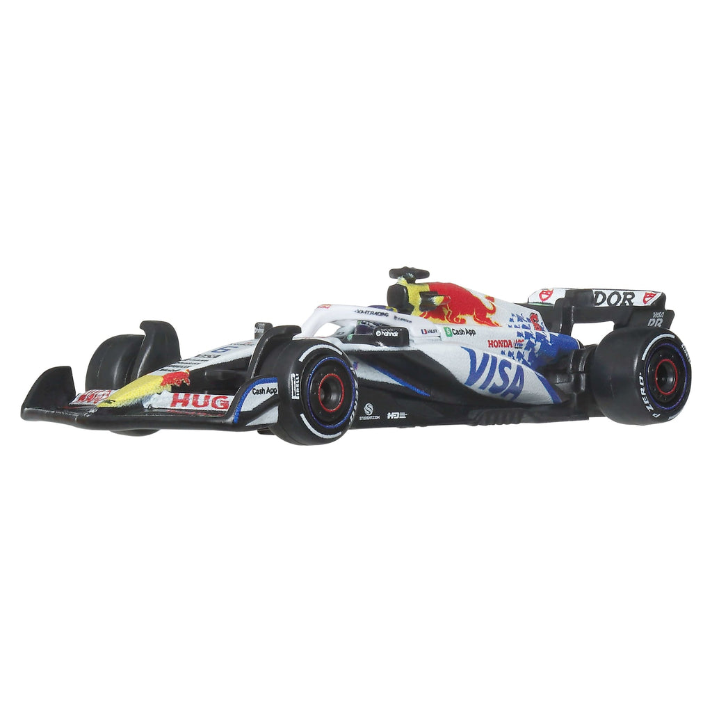 Hot Wheels Premium Visa Cash App Racing Bulls Formula One Team 2-Pack With Lawson & Hadjar Racecars
