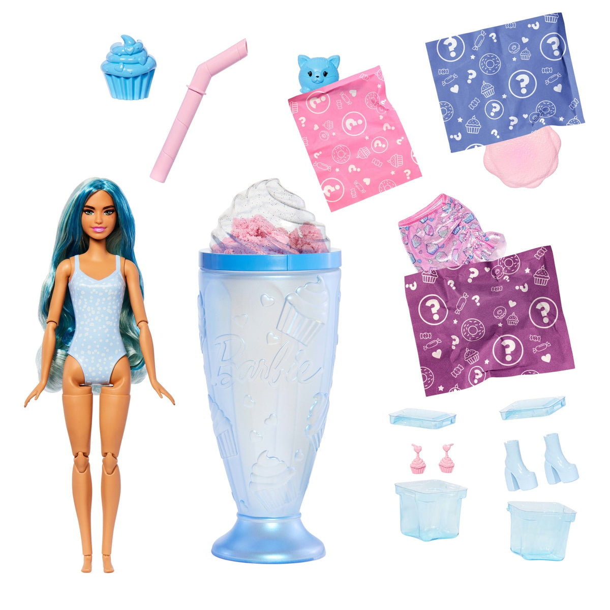 Barbie® Poupée Pop Reveal Barbie Bleue