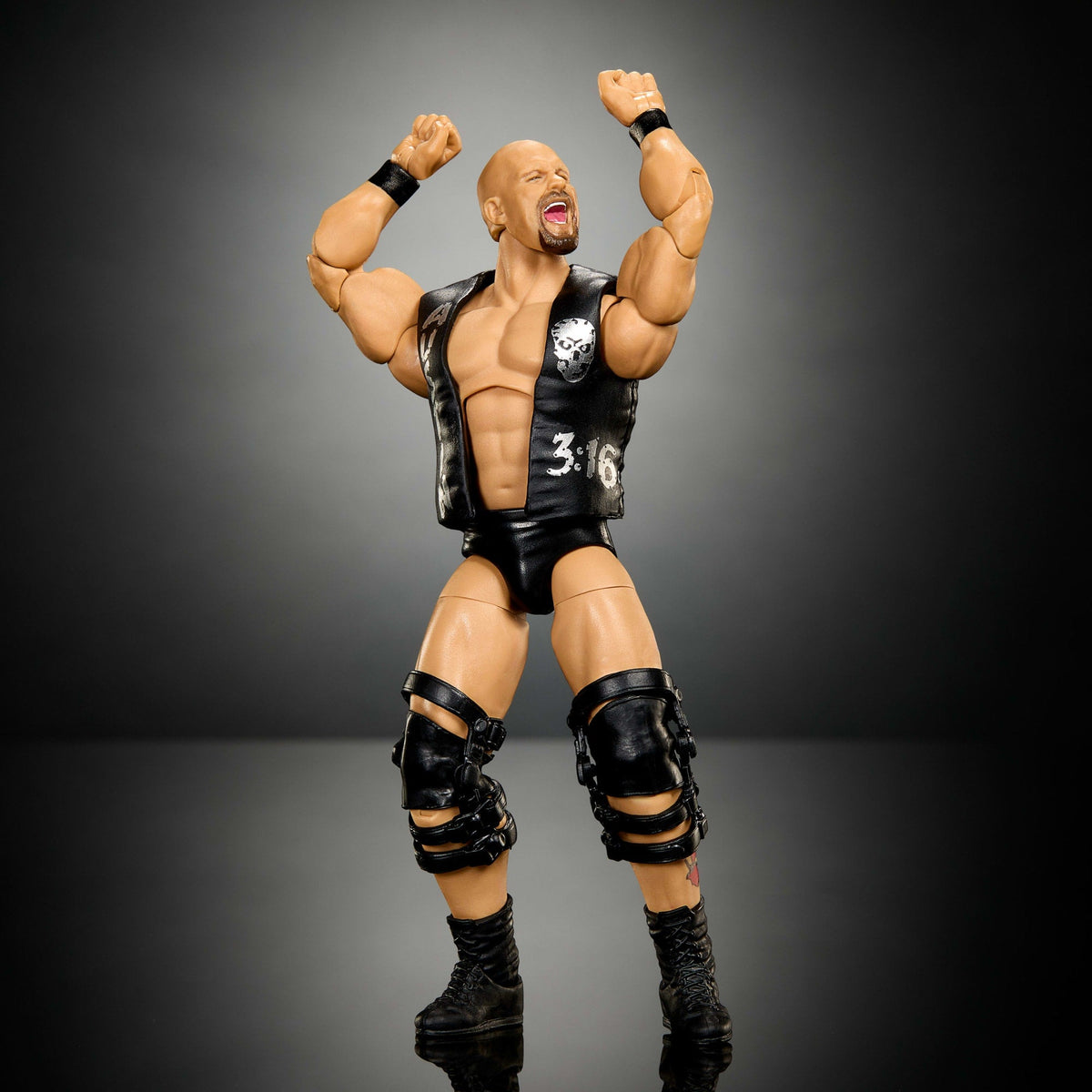 WWE Elite Collection Premium Live Event Stone Cold Steve Austin Action Figure Set, Summerslam Series