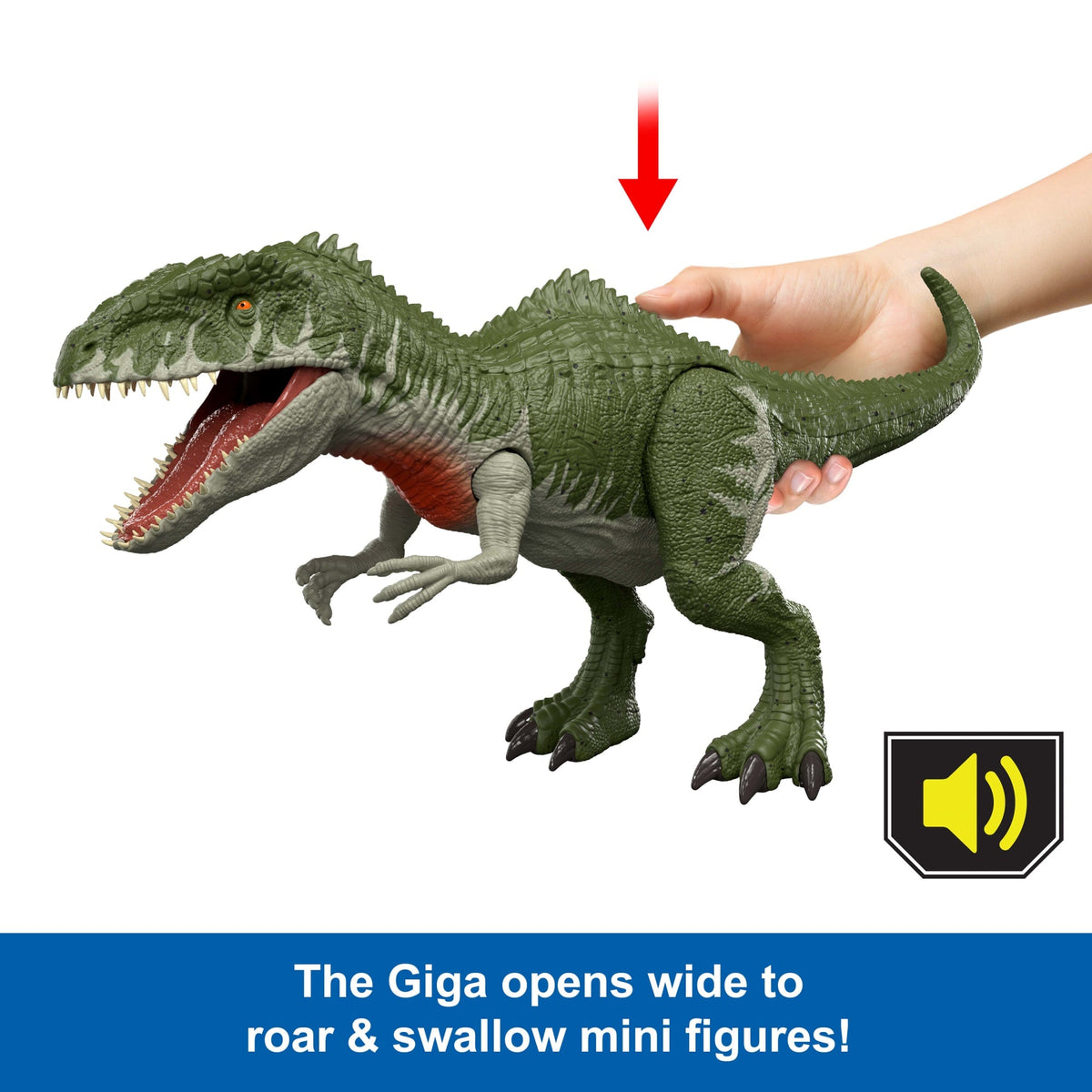 Jurassic World 2-Pack Of Dinosaur Figures Giganotosaurus & Therizinosaurus, Attack Actions
