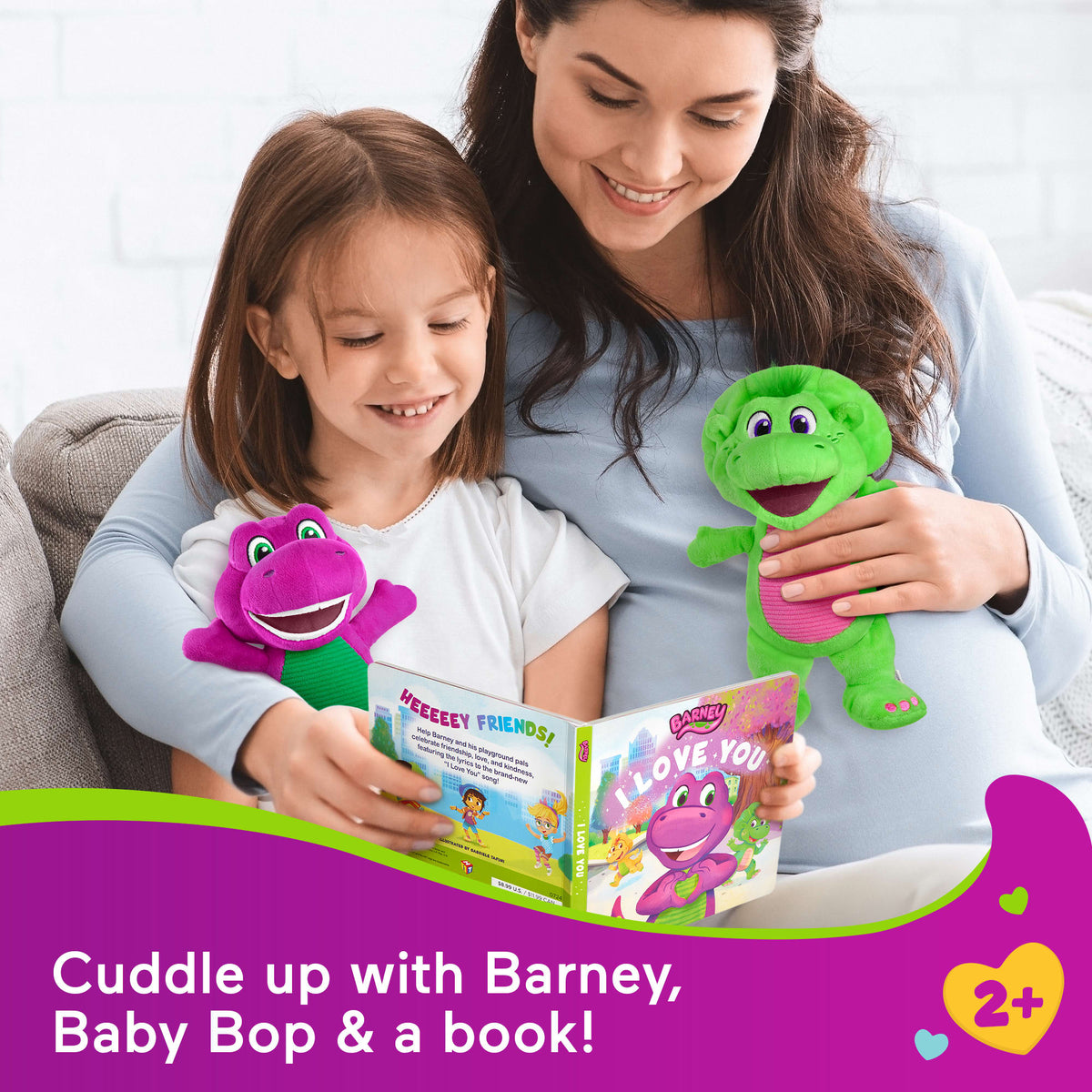 Fisher-Price Barney's World Barney & Baby Bop With Book