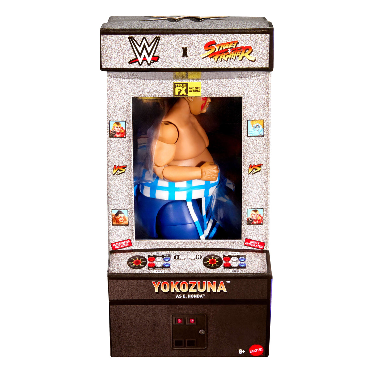 Wwe X Street Fighter-Figurine Yokozuna-Figurine Articulée de 15 Cm