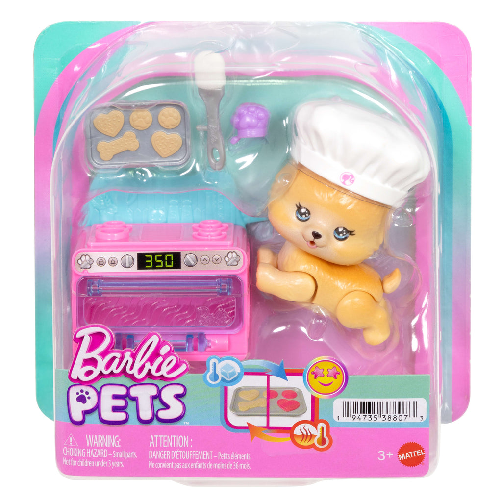 Barbie Dream Squad Pet Puppy With Baking-Themed, Color-Changing Accessories