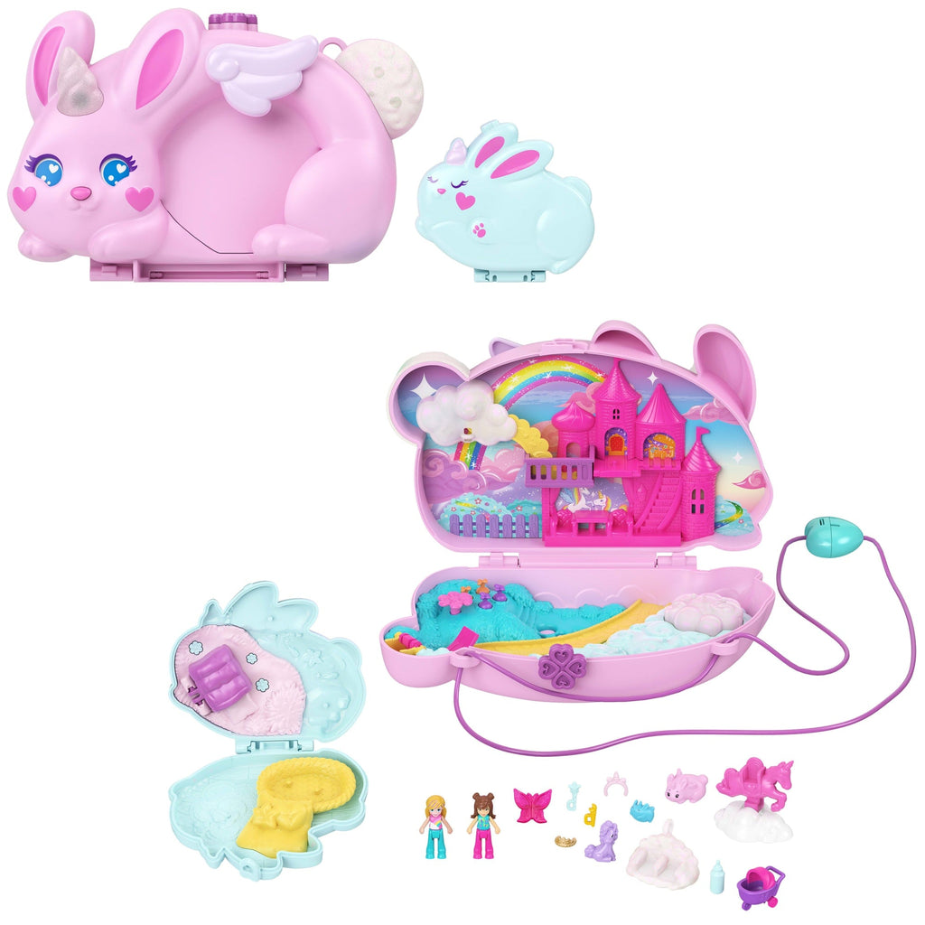 Polly Pocket Set de Juego Compacto Erizo Mamá y Bebé