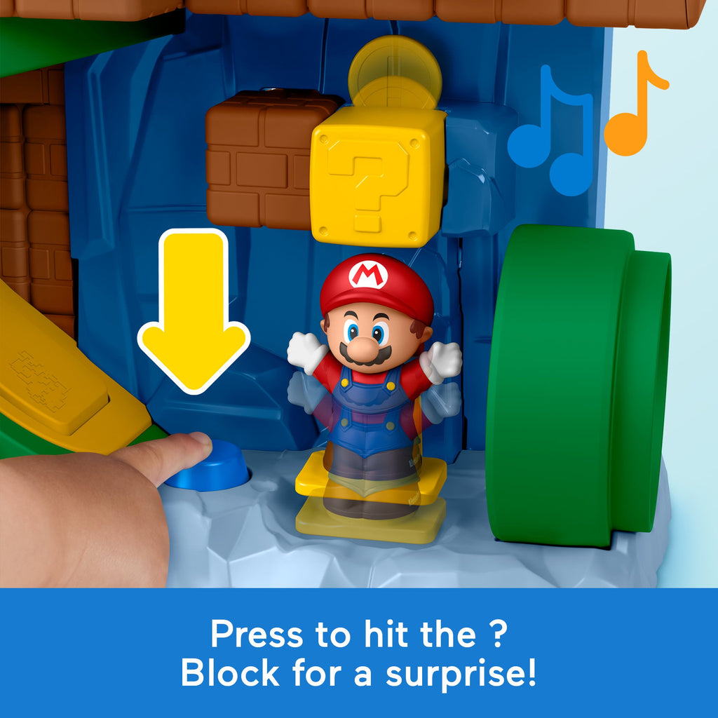Fisher-Price Little People My Mario Adventure Playset, Musical Toddler Toy With 2 Figures