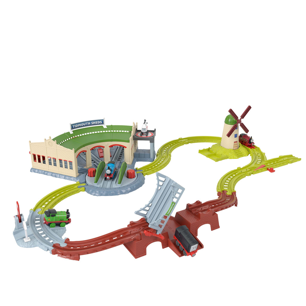 Thomas & Friends Pista de Juguete Cobertizos de Tidmouth