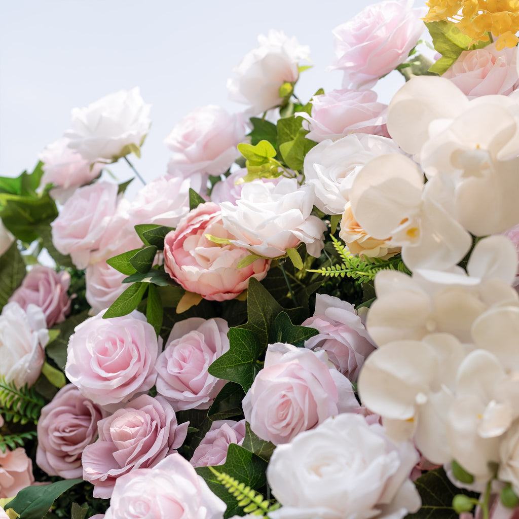 Valar Flowers Rainbow Gradient Bloom Mix Rose Flower Wall Backdrop - VF-830