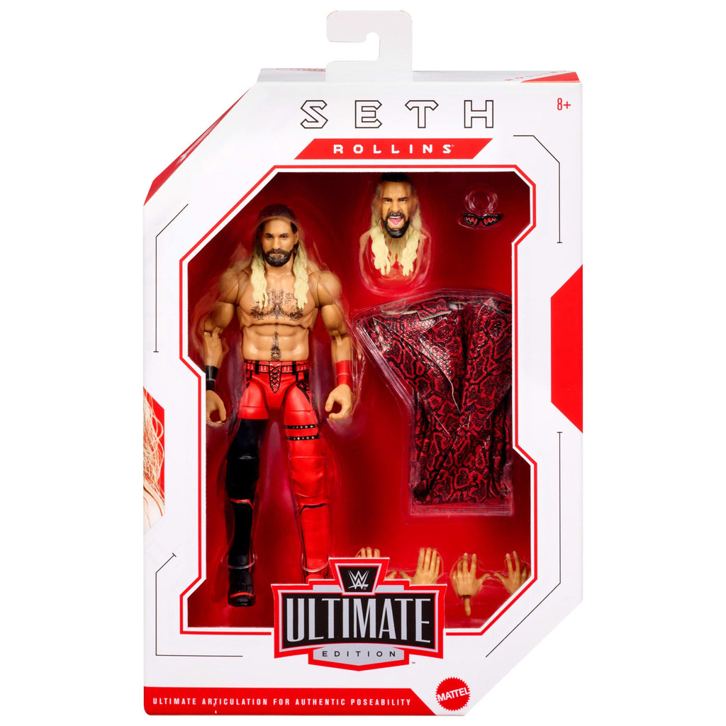 WWE Ultimate Edition Seth Rollins Action Figure & Accessories Set, Greatest Hits 6-Inch Collectible
