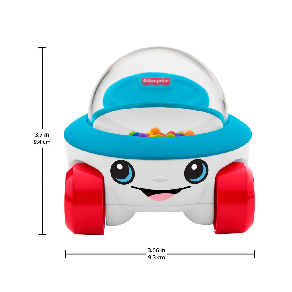 Fisher-Price Corn Popper Vehicle Push-Along Toy With Sounds For Baby & Toddler