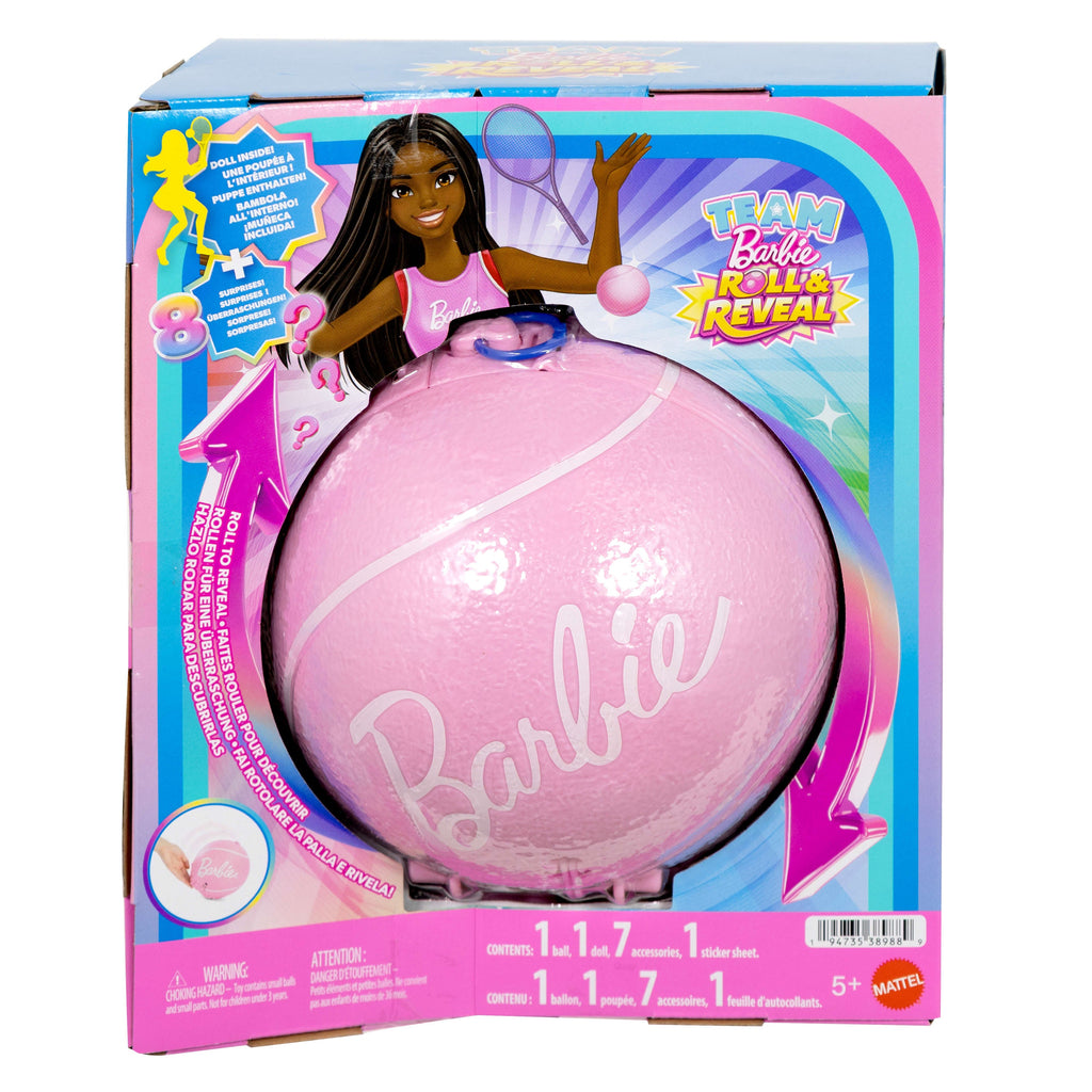 Barbie-Poupée Barbie Joueuse de Tennis Balle Surprise