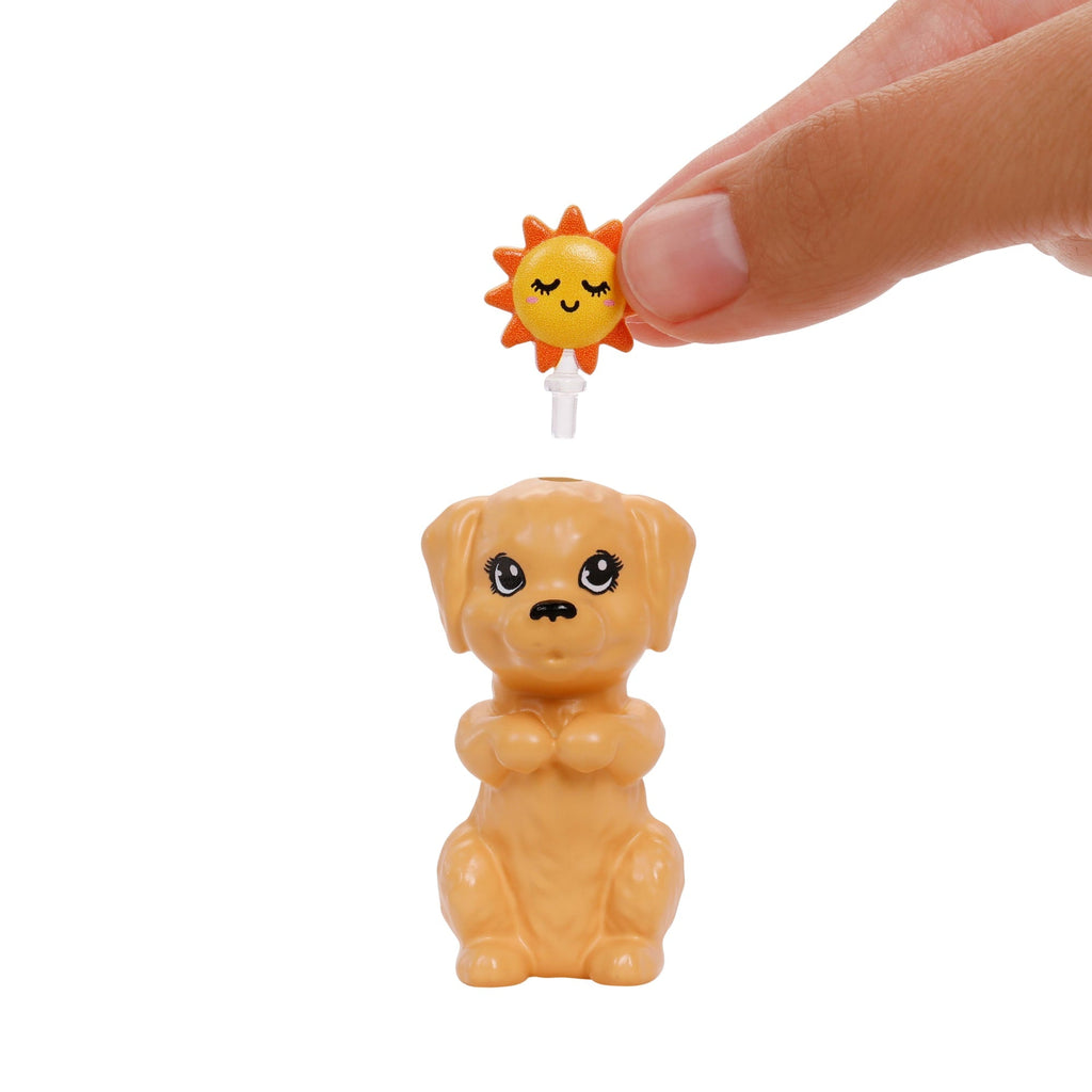 Poupée Barbie Mouvements Conscients Portant des Vêtements de Yoga Avec Audio, Lumières et Musique, Poupée Blonde Avec Animal de Compagnie